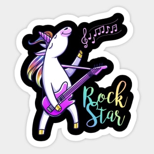 Unicorn Rock Star Sticker